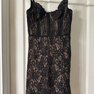 Elegant Black Lace Dress